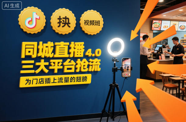 同城直播实操班4.0，三大平台抢流，为门店插上流量的翅膀-项目创薪