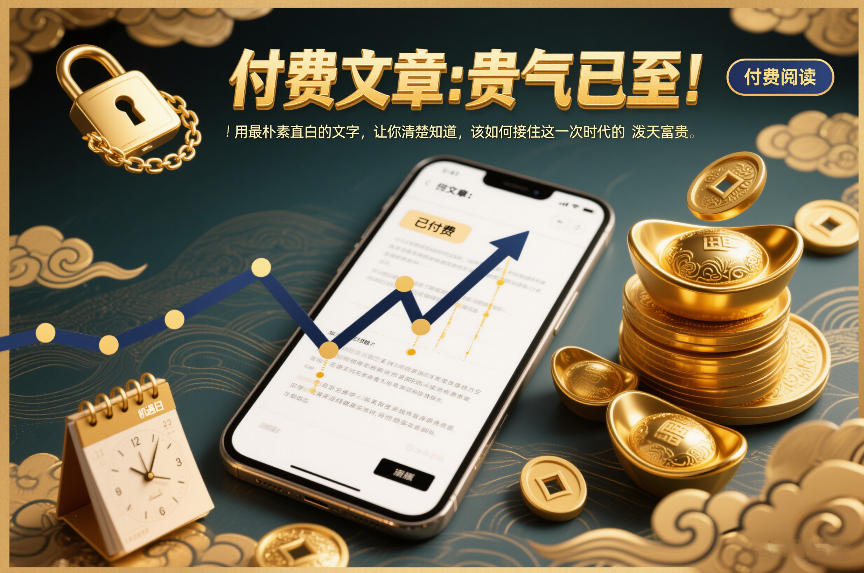 付费文章：贵气已至！用最朴素直白的文字，让你清楚知道，该如何接住这一次时代的泼天富贵-项目创薪