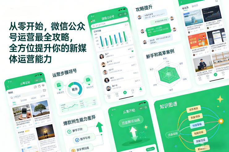 从零开始，微信公众号运营最全攻略，全方位提升你的新媒体运营能力-项目创薪