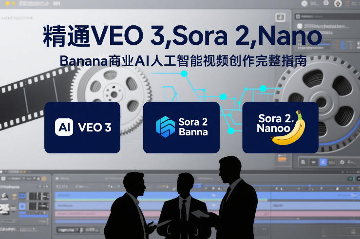 精通VEO 3，Sora 2，Nano Banana商业AI人工智能视频创作完整指南-项目创薪