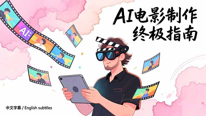 AI电影制作终极指南：从创意到成片，系统掌握智能影视全流程实战课(中英字幕-项目创薪