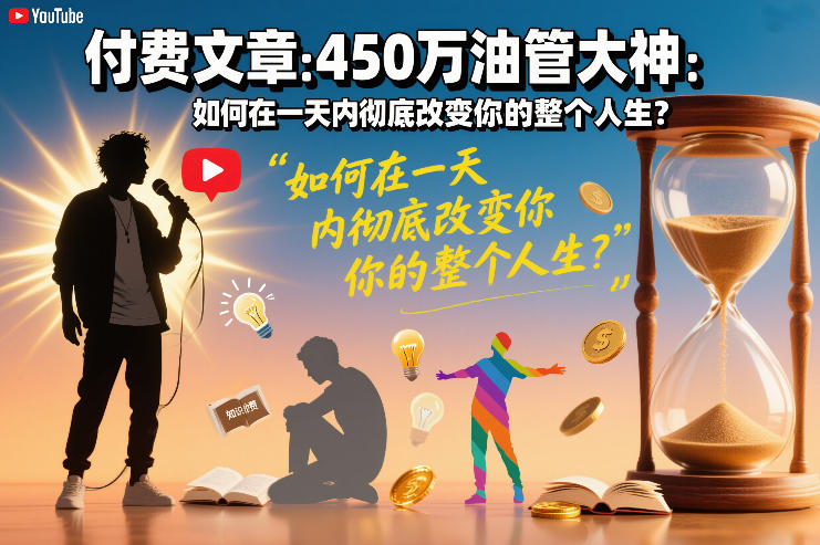 付费文章：450万油管大神：如何在一天内彻底改变你的整个人生？-项目创薪