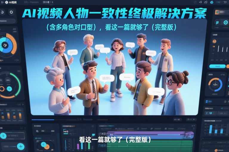 AI视频人物一致性终极解决方案(含多角色对口型)，看这一篇就够了(完整版)-项目创薪