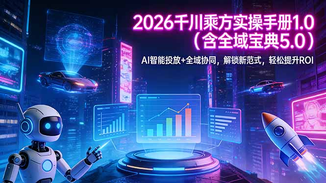 2026 千川乘方实操手册 1.0(含全域宝典 5.0-项目创薪