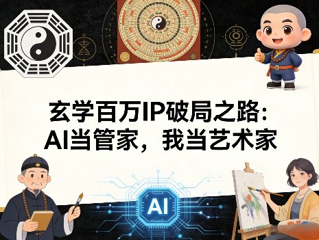 玄学百万IP破局之路：AI当管家，我当艺术家-项目创薪