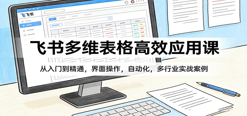 飞书多维表格高效应用课：从入门到精通，界面操作，自动化，多行业实战案例-项目创薪