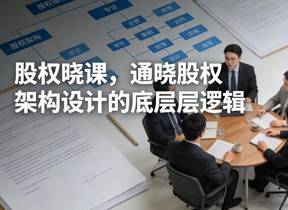 股权晓课，通晓股权架构设计的底层逻辑-项目创薪