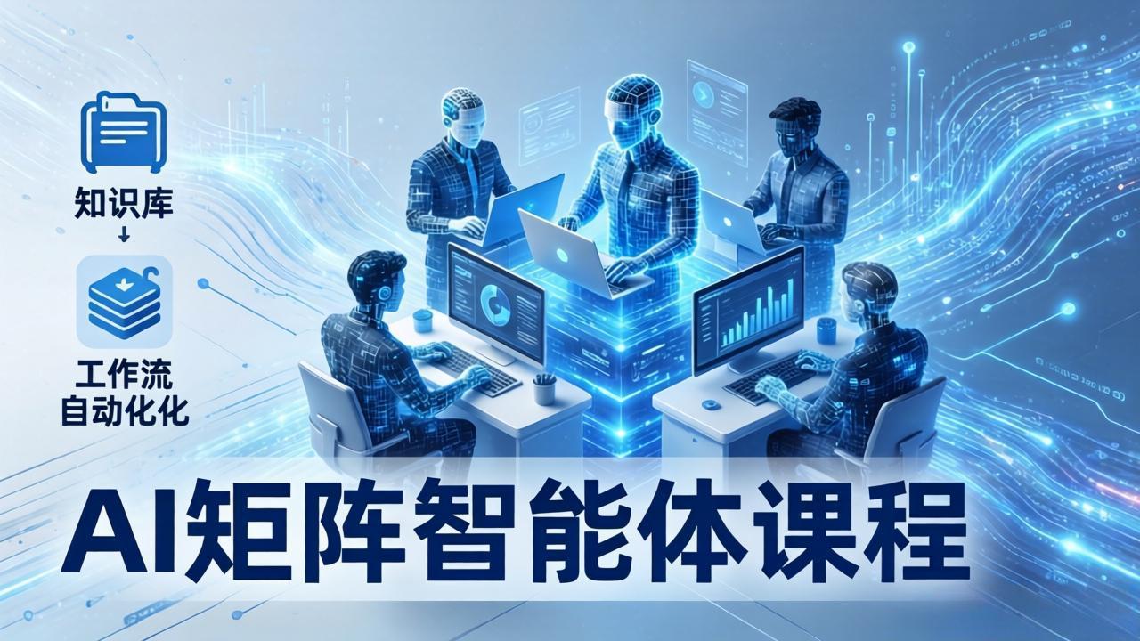 AI矩阵智能体实战：100个数字员工批量生产内容，文本知识库+工作流自动化全搞定-项目创薪